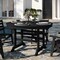 Flash Furniture Colonel Commercial Grade Indoor/Outdoor 48-in Rnd Recycled HDPE Adirondack Dining Table for 4, Blk LE-HMP-248-01-BLK-GG - alternate 5